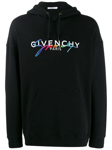 givenchy rainbow signature hoodie|Givenchy hoodie for men.